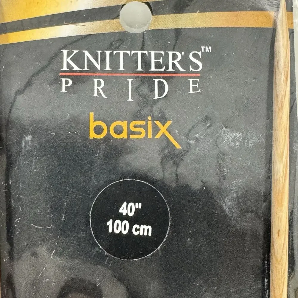 Knitters Pride Basix Jumbo Birch Needles US 5 40” 3.75mm